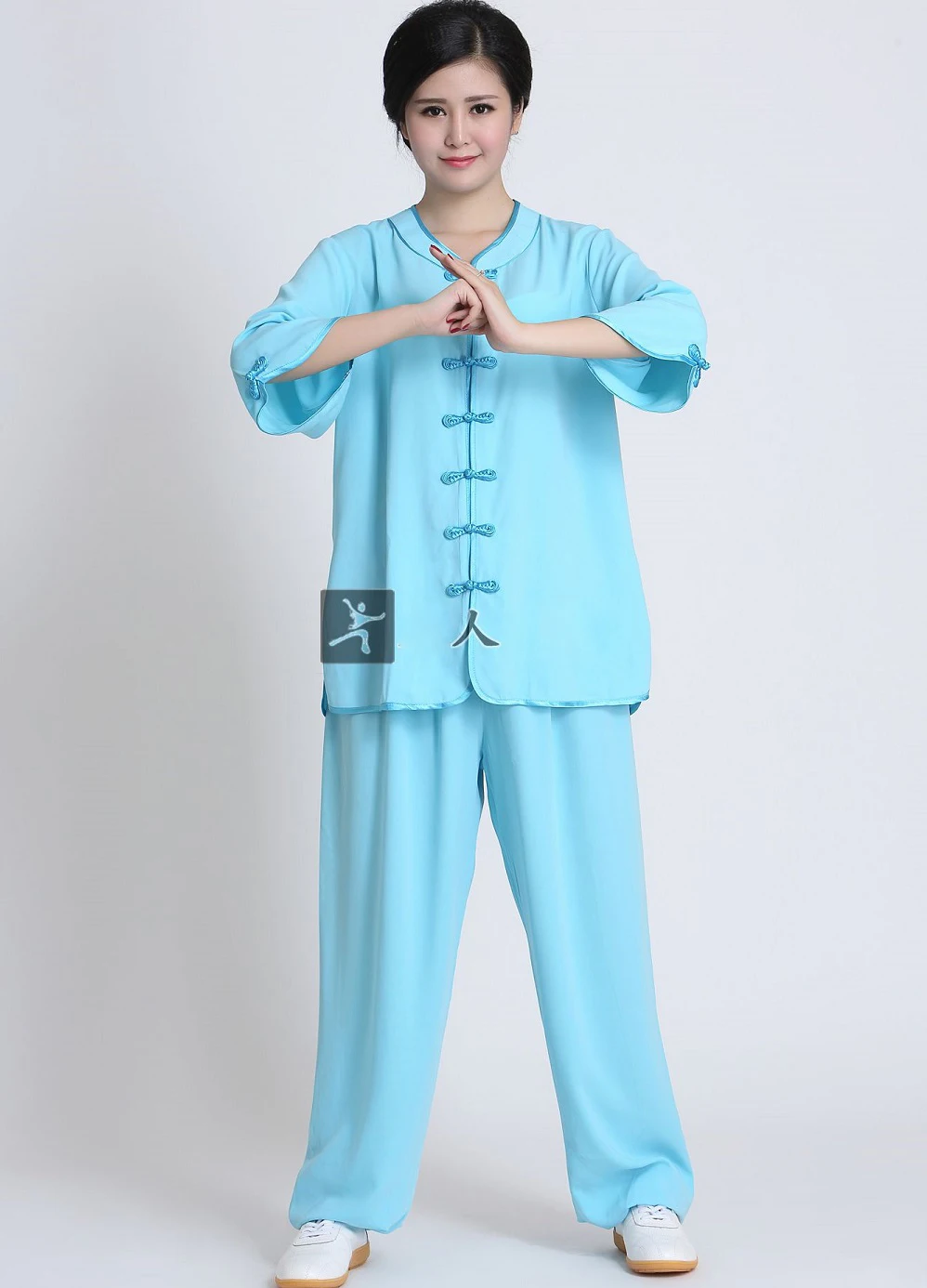 

Three Quarter Sleeve Female Tai chi clothing wushu clothes graded Taijiquan practice costumes Exercise suit Kungfu uniforms