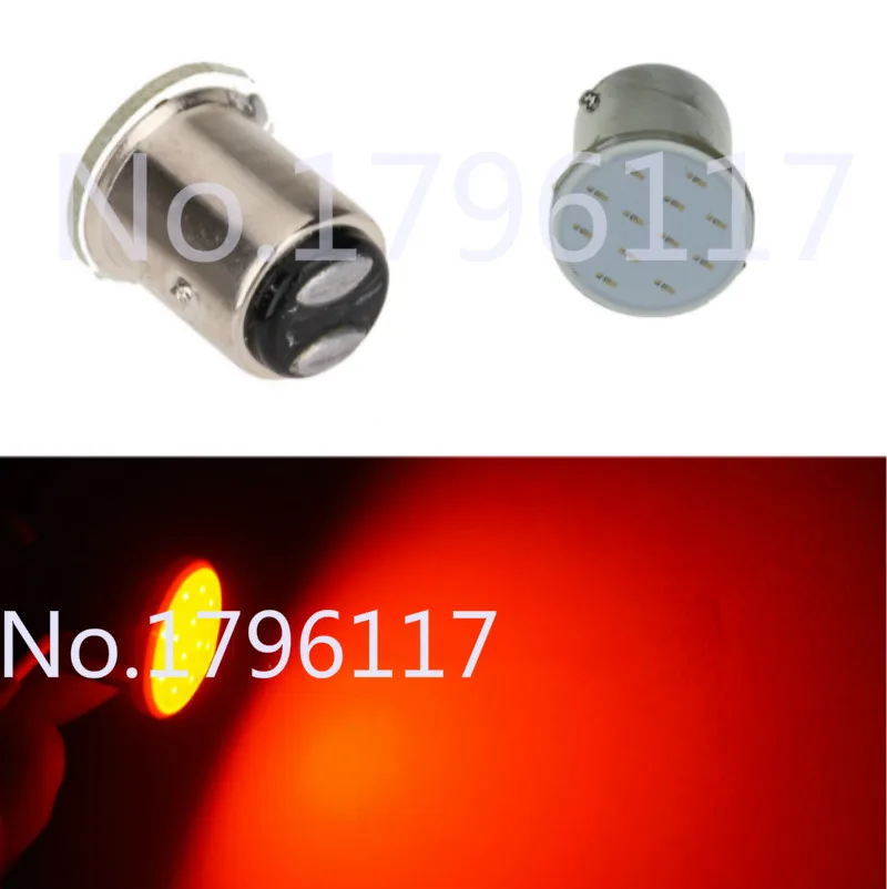 2 шт. автомобисветильник светодиодные лампы DC24V BAY15D 1157 1016 2412 P21/5W COB 12 Светодиодный