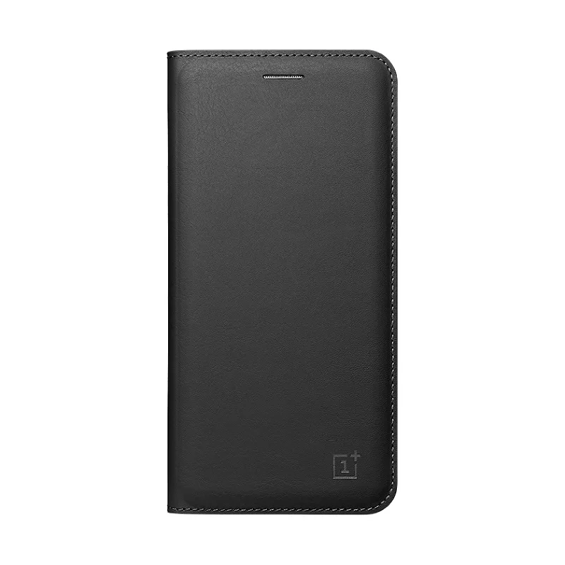 Black Официальный чехол-книжка для Oneplus 5T из искусственной кожи, умный кожаный чехол с слотом для карт для One Plus 5T Funda - Цвет: Black