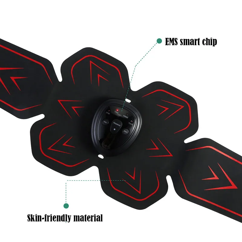 Стимулятор мышц EMS беспроводной унисекс тренажер для пресса электрический