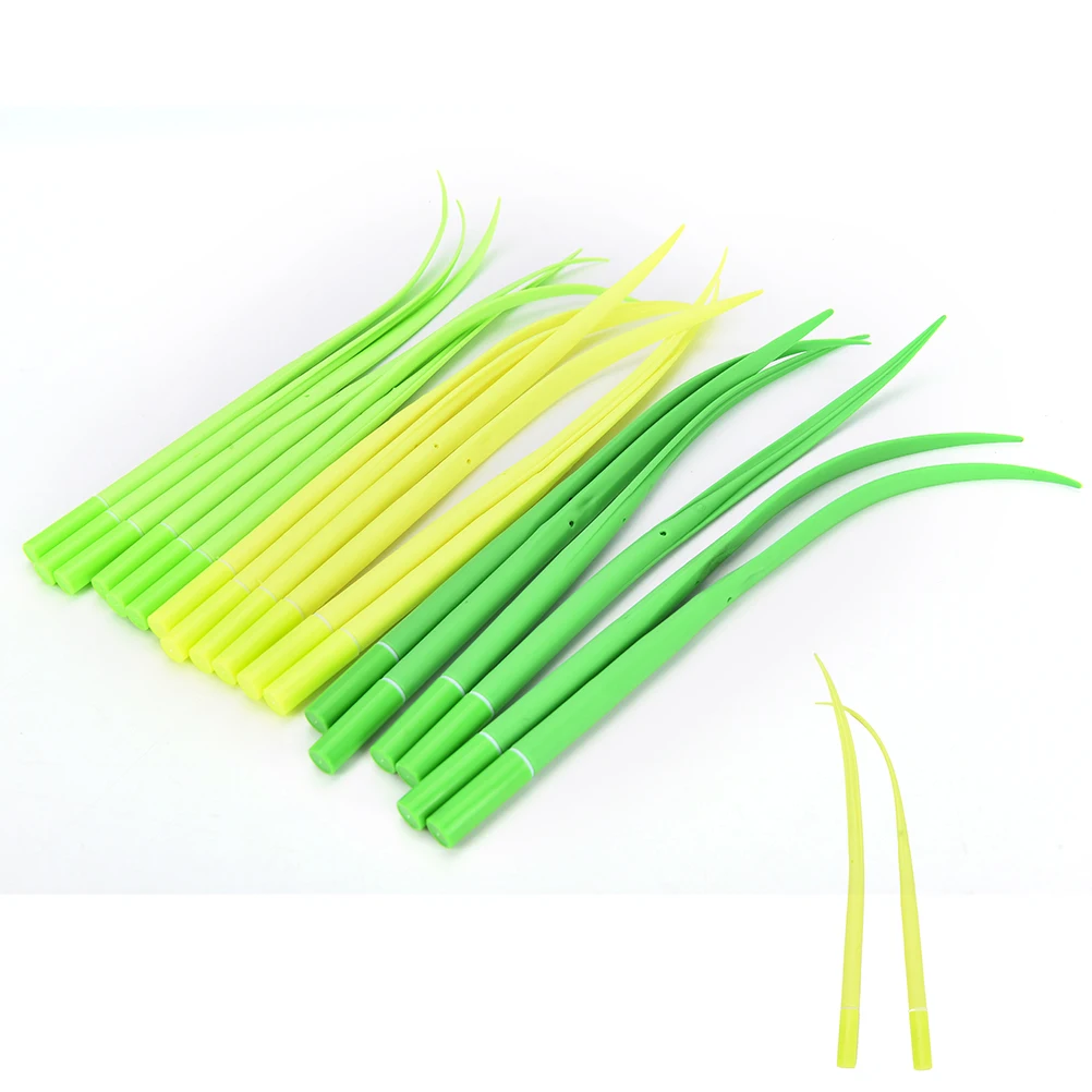1 шт. крохотная зеленая травяная шариковая ручка лезвие для травы украшения Potting