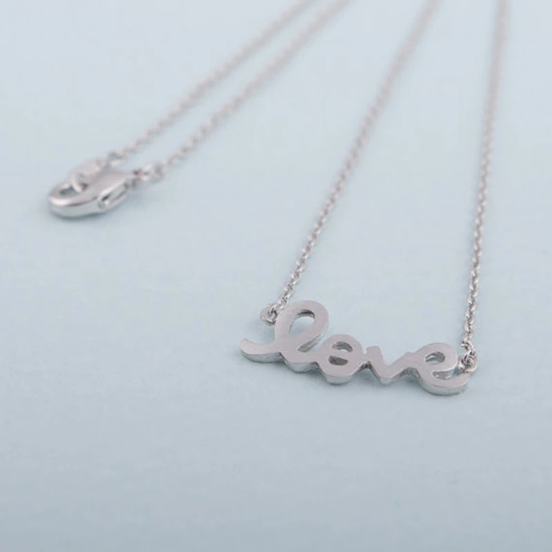 30pcs/Lot Gold Color Letter Pendant LOVE Necklace Best Valentine's Day Couple Gift Free Shipping Wholesale | Украшения и