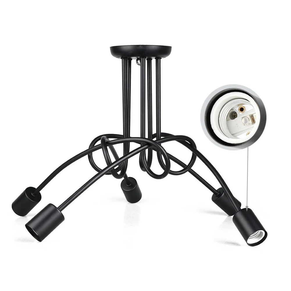 Новый Винтажный промышленный Лофт люстра потолочный светильник с 5 огнями