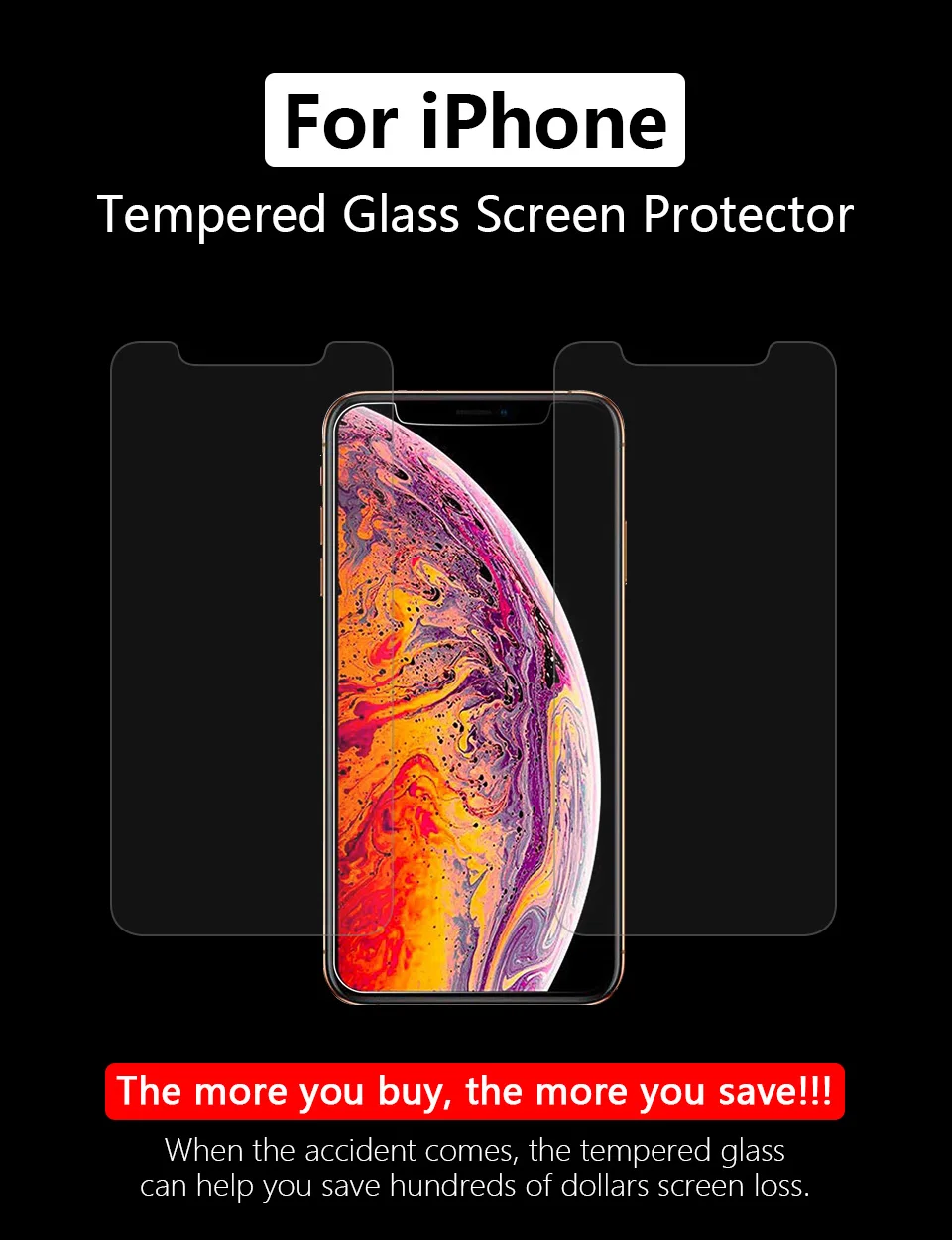 2 шт./лот X XS MAX XR Защитное стекло для iphone 6 iphone 6 S 6 S 7 8 Plus закаленное стекло на iphone 5 5S 4 4S стекло