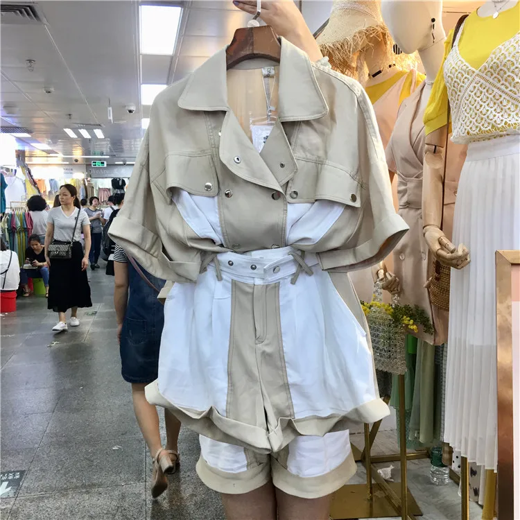 Женский хлопковый комплект из 2 предметов с v образным вырезом Повседневная