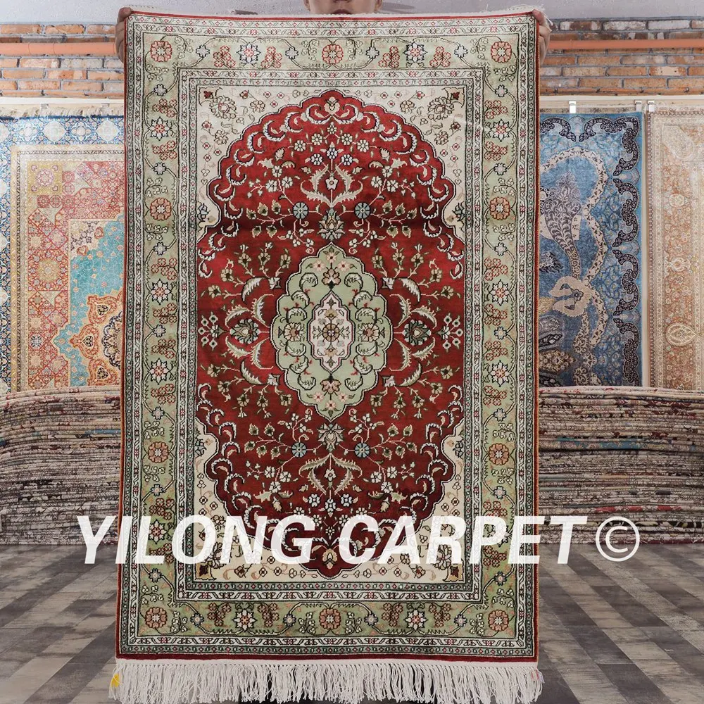 Традиционный персидский дизайнерский коврик ручной работы YILONG 2 5 'x 4' прочный