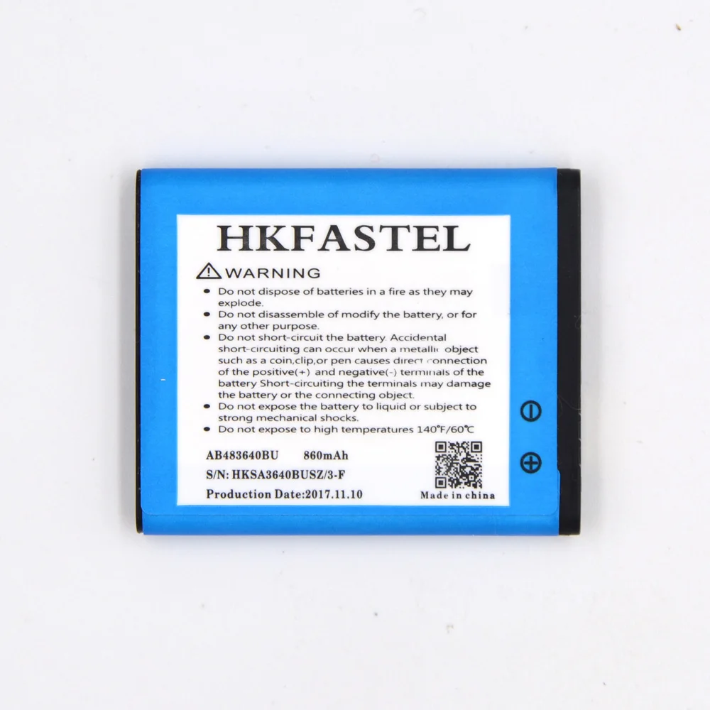 Аккумулятор HKFASTEL AB483640BU для Samsung J600 J608 J218 B3210 C3050 E740 E748 F110 F118 F619 G618|battery for samsung|battery