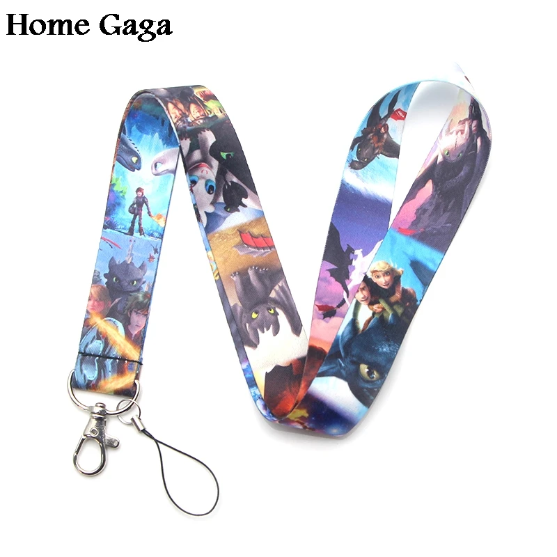 Homegaga Как приручить дракона беззубый Дракон легкий яростный брелок ремень-лента шейный ремень держатель телефона ожерелье D1744