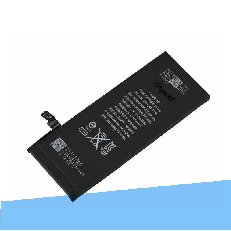 Сменный литий полимерный аккумулятор для iPhone 6 6G 20 шт./лот 1810 мАч 0 нулевого