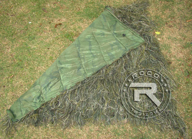ROCOTACTICAL легкий Ghillie пончо тактический Снайпер Ghillie Топ для страйкбола пейнтбола военный Ghillie пончо костюм Лесной