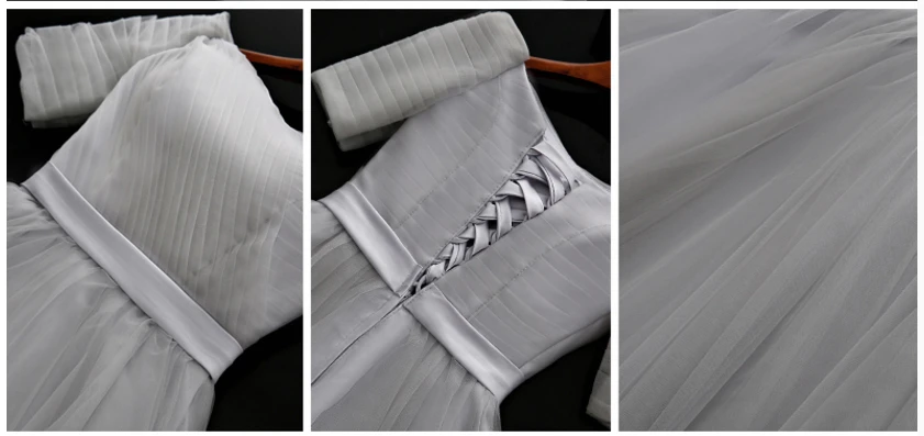Robe de soiree, женское короткое вечернее платье с вырезом лодочкой, новинка, серые вечерние платья для особых случаев, бальное платье H3107