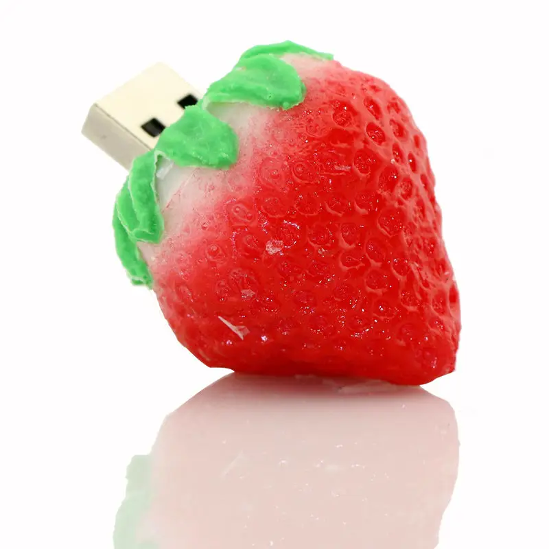 Флешка с фруктами, usb-накопитель, 4 ГБ, 8 ГБ, 16 ГБ, 32 ГБ, 64 ГБ, мультяшная usb-флешка с овощами, карта памяти с морковкой, карта памяти для хранения клубники, u-диск, флеш-накопитель