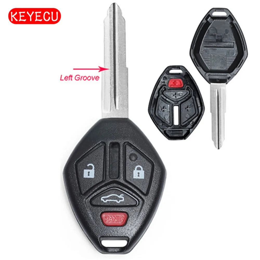 Keyecu пульт дистанционного ключа корпус 4 кнопки для Mitsubishi Eclipse Lancer Endeavor Galant Outlander 2007