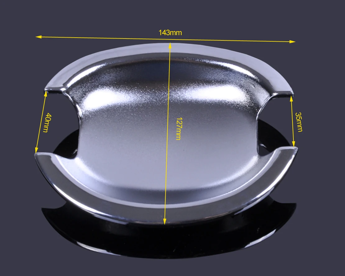 Beler Chrome 8 шт./компл. дверные ручки обложка+ 4 шт./компл. чашу комбо для Skoda OCTAVIA III Великолепная Октавия 2002-2004 2005 2006 2007