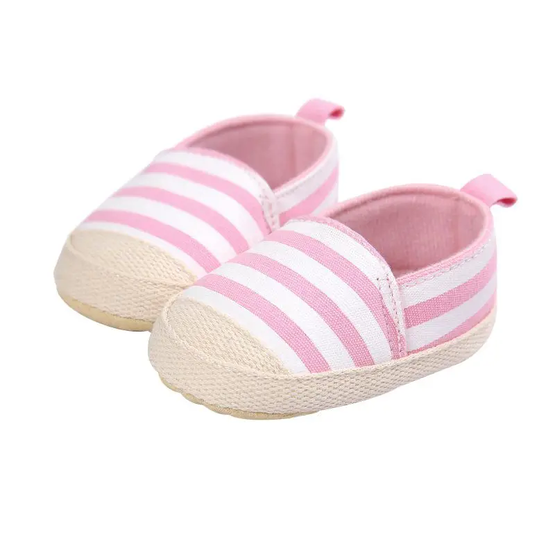 Обувь в полоску для новорожденных мальчиков обувь малышей с мягкой подошвой|shoe