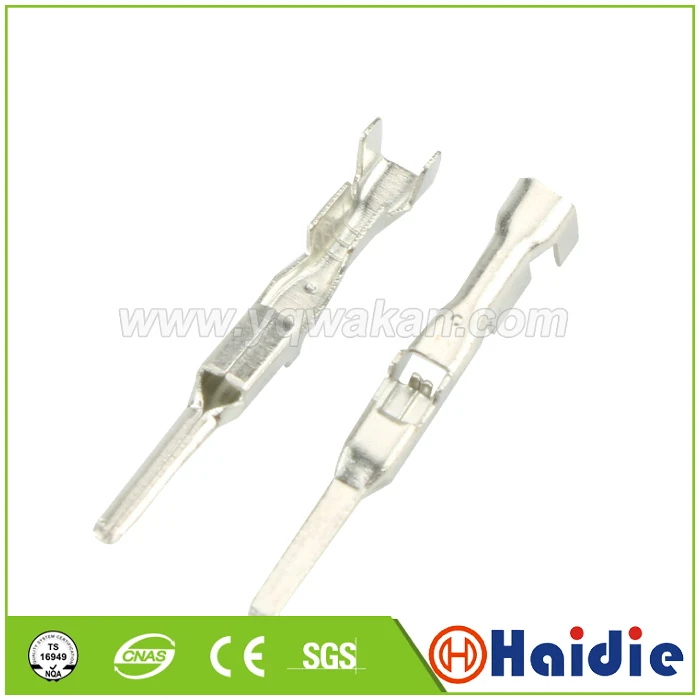 

Free shipping 50pcs auto wiring terminal pin for auto connector, crimp loose terminals replacement of 7114-1301