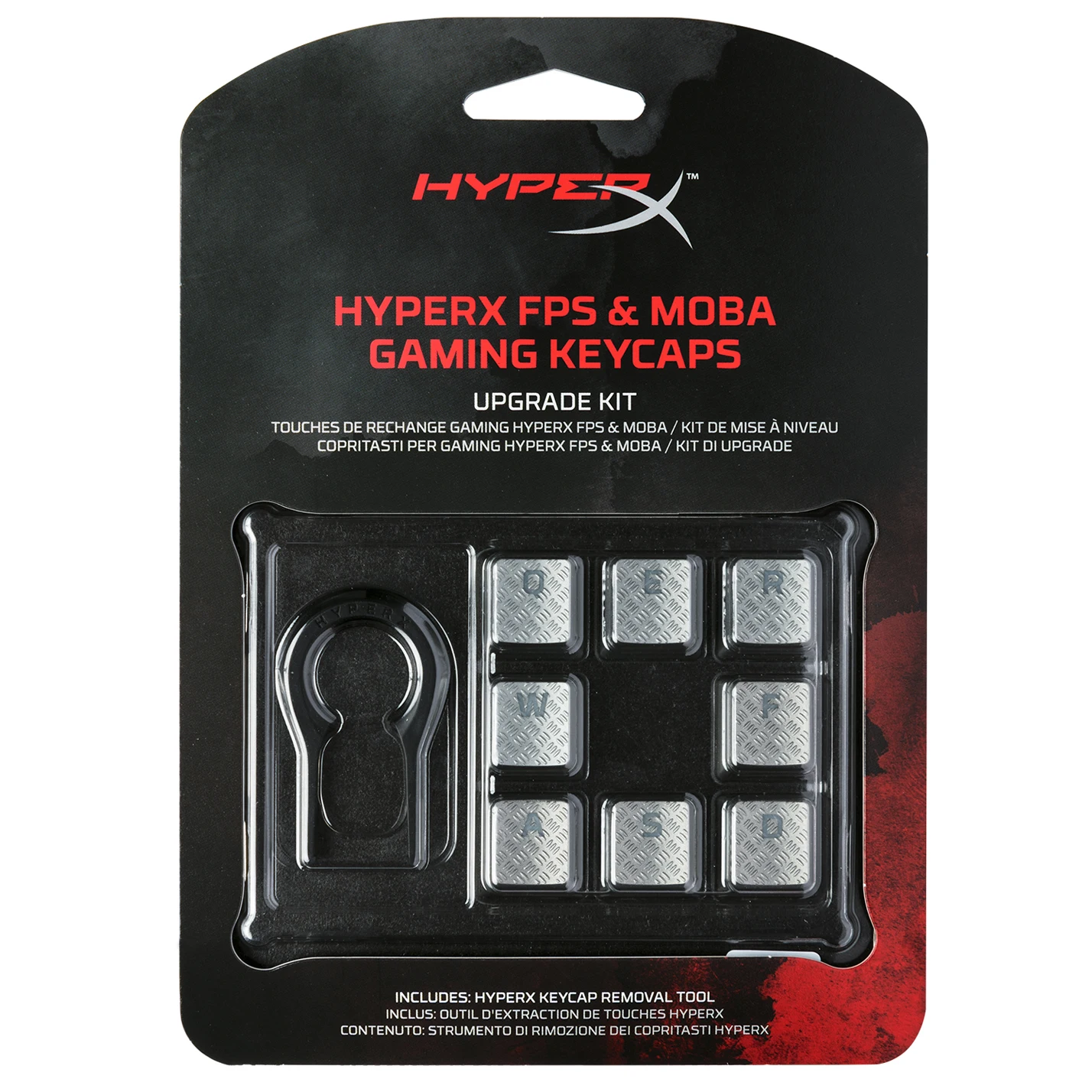 HyperX FPS MOBA Gaming Keycaps текстурированные для тактильного захвата и с покрытием для долговечных брелоков для FPS и MOBA setups