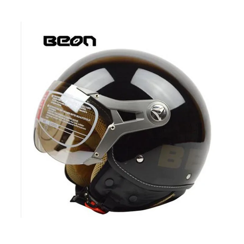 BEON винтажный мотоциклетный шлем с открытым лицом 3/4 мотоциклетный шлем Casco Capacete Jet Ретро шлем