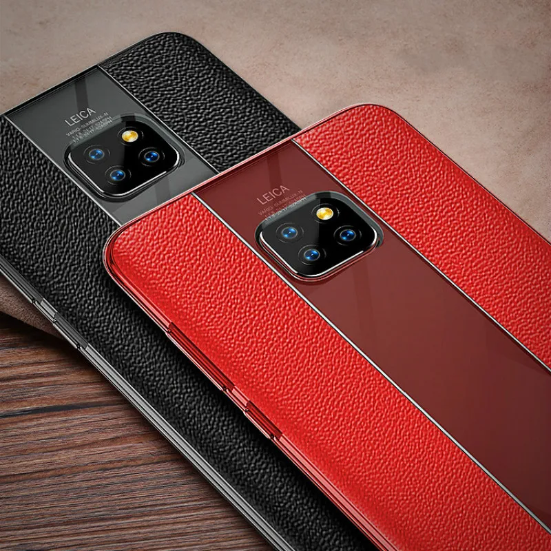 Модный чехол для телефона из натуральной кожи с ТПУ huawei Mate10 20 30 Pro iphone xs max XR против