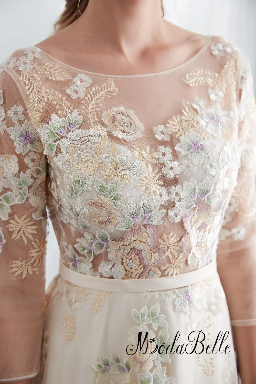 Modabelle/кружевные платья для выпускного вечера с аппликацией элегантное красивое