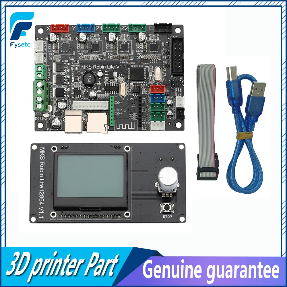 3D принтеры доска STM32 Управление 32 бит Робин Lite платы с мини 12864 ЖК дисплей Дисплей