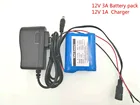 12 V 3000 mAh 18650 литий-ионный перезаряжаемый аккумулятор для камеры CCTV 3A батареи + 12,6 V 1A зарядное устройство