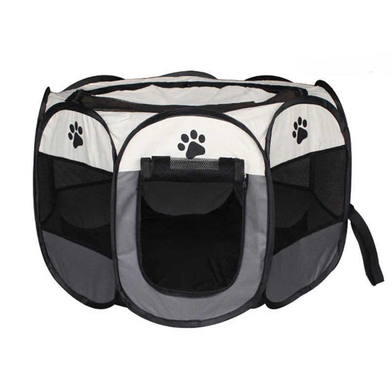 ERPPET Portable Folding Pet Tent Dog House & Cat Large Space Exercise Play Enjoy Octagonal Fence Outdoor Supplies | Дом и сад
