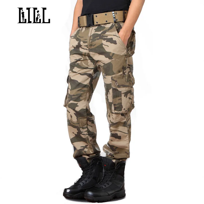 LILL | Военные тактические брюки из чистого хлопка 2017 весенние мужские в армейском