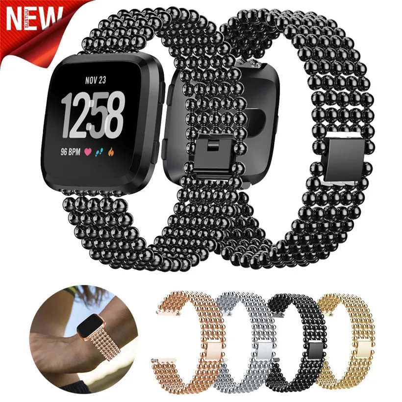 Ремешок для часов CARPRIE Five Beads Круглый из сплава Fitbit Versa 180321 Прямая поставка|band wrist