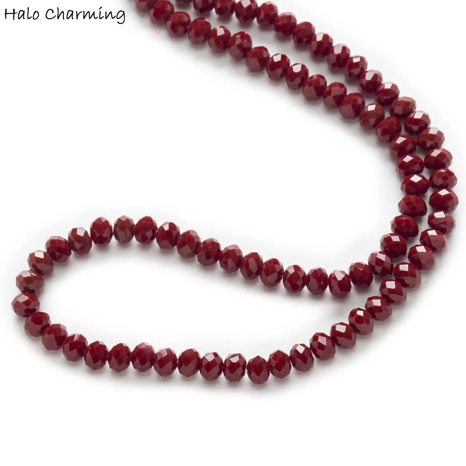 Бусины из темно красного хрустального стекла с гранями 4 8 мм 50 шт.|faceted beads|beads diybeads