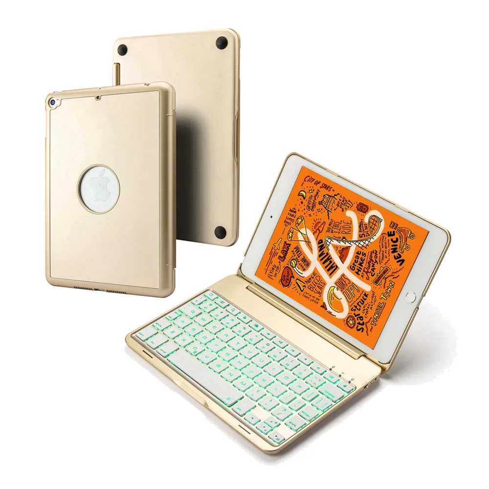 Для iPad mini 5 2019 2 в 1 Умная алюминиевая Беспроводная Bluetooth клавиатура со