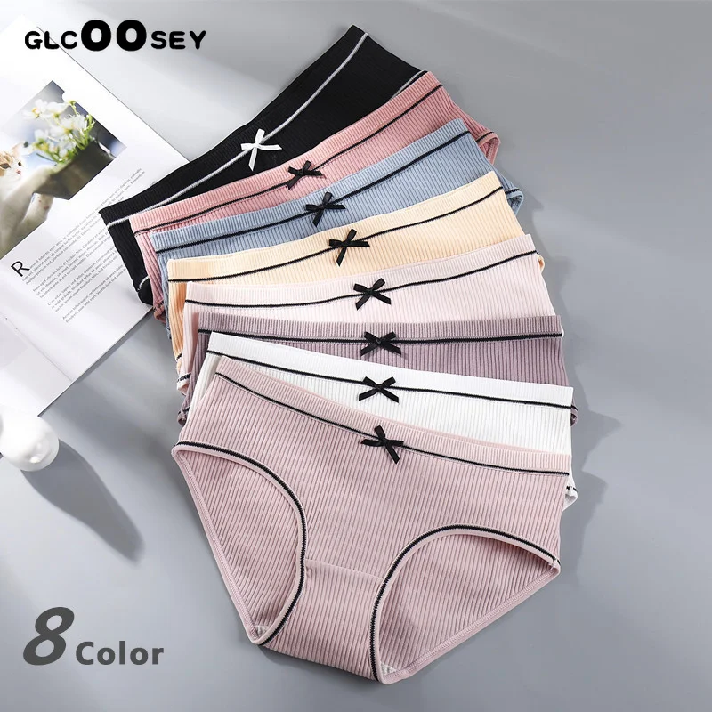 Женские хлопковые дышащие трусики со средней посадкой женское нижнее белье