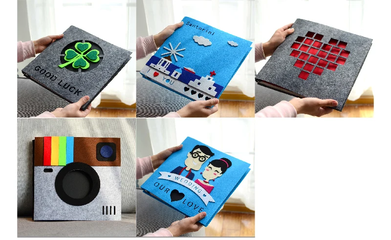 DIY мультфильм Скрапбукинг ребенка рост альбом детский альбом дневник новорожденного рост альбом