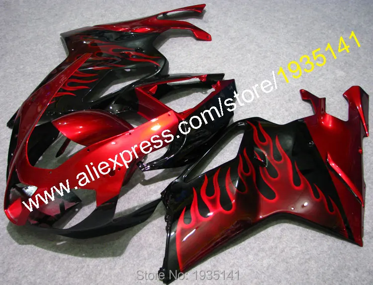 Глянцевые красные черные детали кузова для Aprilia Cowling RSV1000 03 04 05 06 обтекатель из