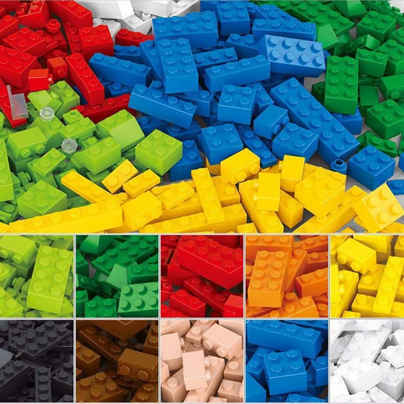 DIY 2000 шт креативные кирпичи объемные модели строительные блоки детские игрушки
