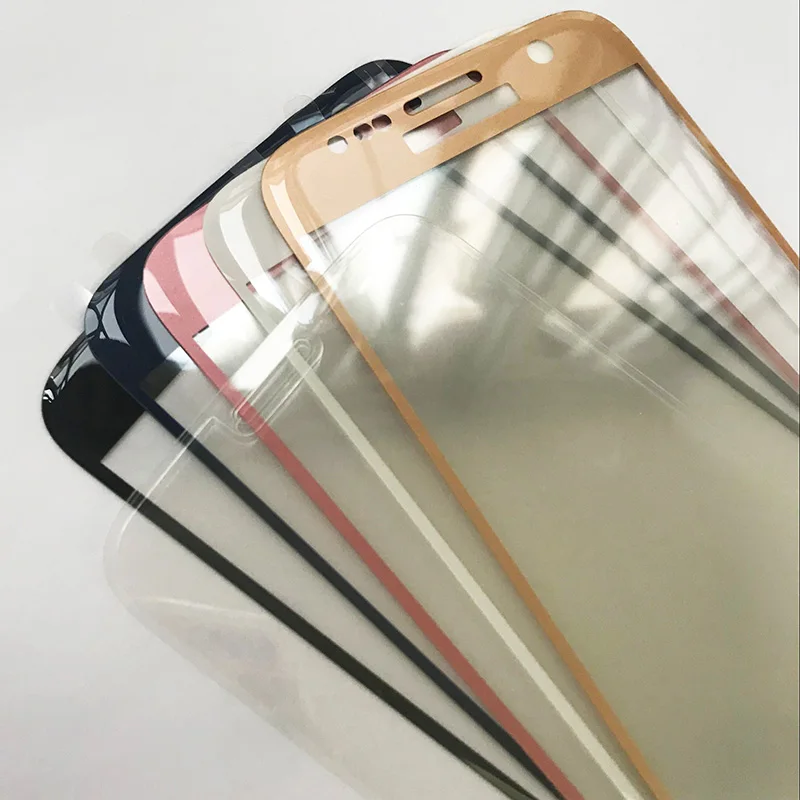 5 шт./лот 3D защитное стекло на весь экран для S6 edge plus S7 закаленное от края до