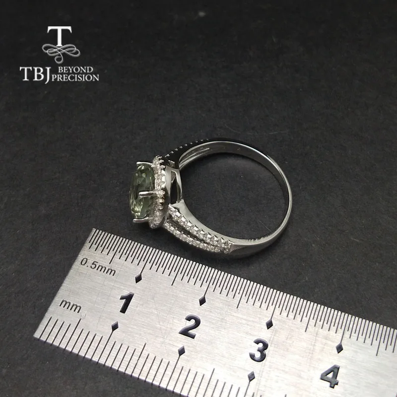 Женское классическое кольцо с натуральным аметистом TBJ простое блестящее из