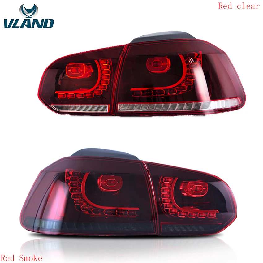 VLAND завод для автомобиля задний фонарь Volkswagen Golf 6 Mk6 R20 LED 2010 2012 2014 2016 с