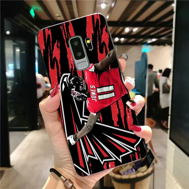 Yinuoda чехол для телефона NFL Atlanta Falcons samsung Galaxy Note4 5 9 A7 A8 (2018) A9 мягкий из ТПУ с узором