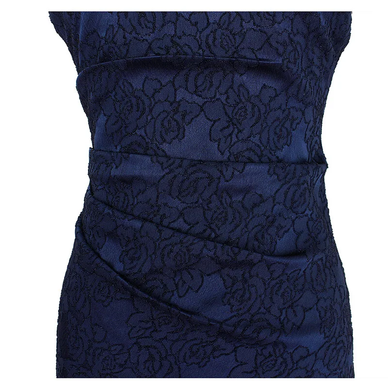 Vfemage женское элегантное винтажное платье карандаш с вышивкой и рюшами|party