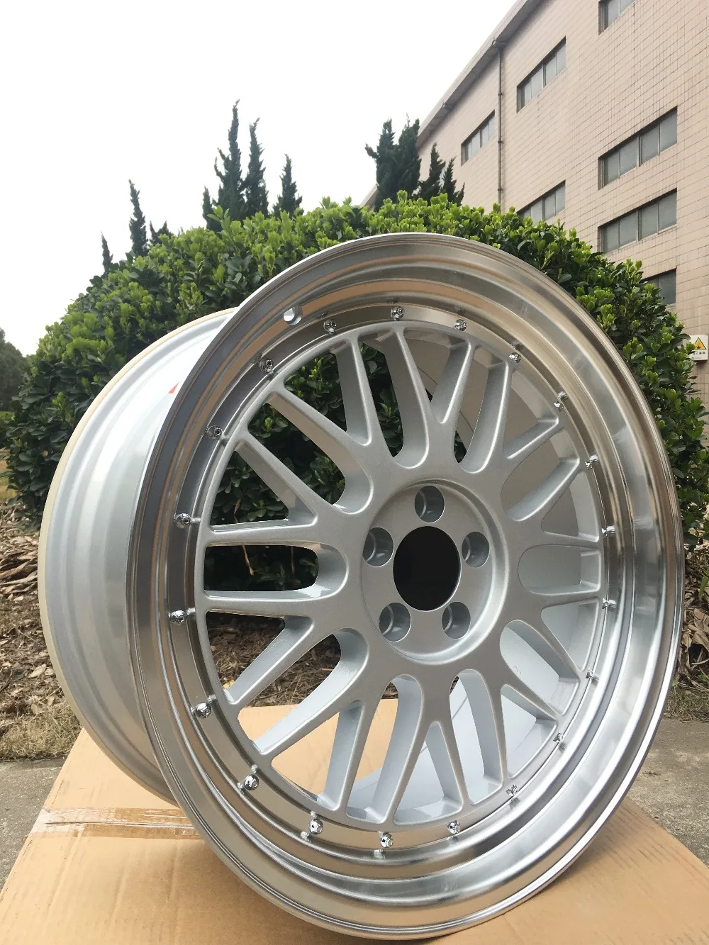 18 &quotСеребристые ошеломленные LM стильные диски колеса Подходит BENZ VW Volkswagen Audi