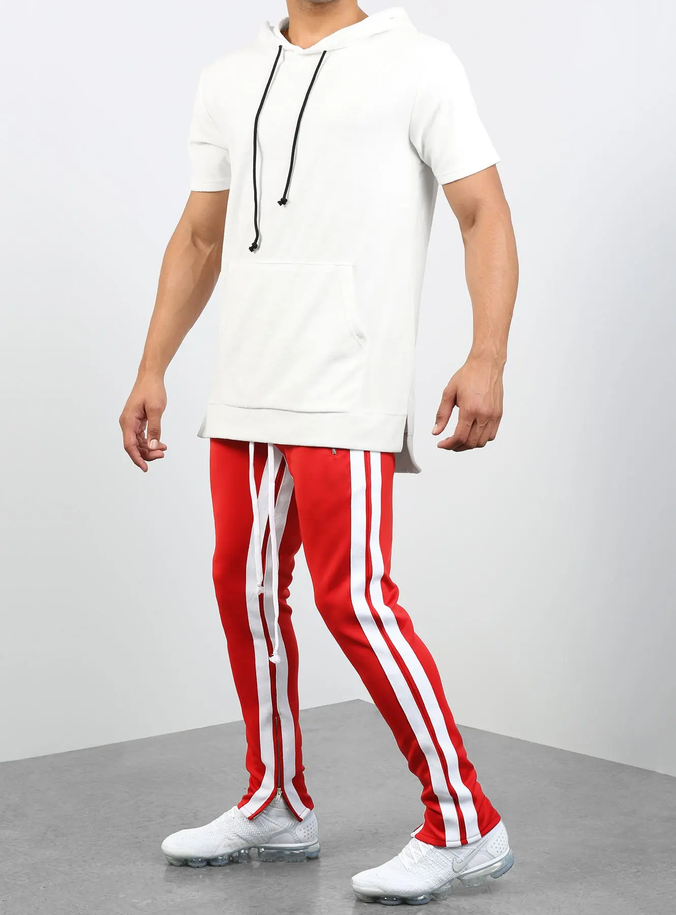 2019 мужские брюки повседневные спортивные хип-хоп фитнес ноги молния карман шить |