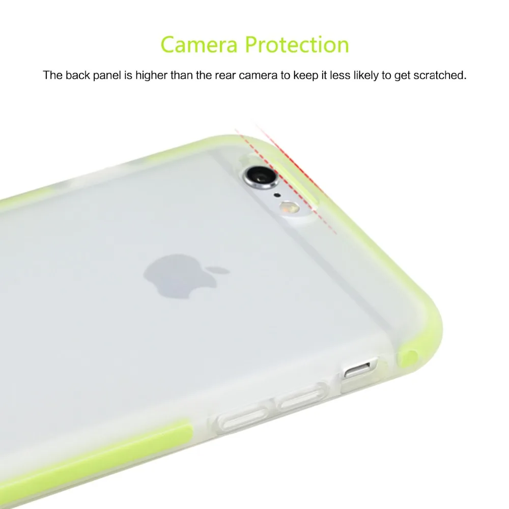 Чехол для iPhone 6 6S Plus + закаленное стекло TPU Силикон TPE Гибридный чехол iPhone6S защитный
