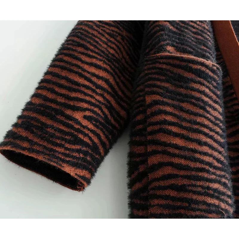 Vee Топ женский шикарный Леопардовый принт верхняя одежда модный открытый стежок