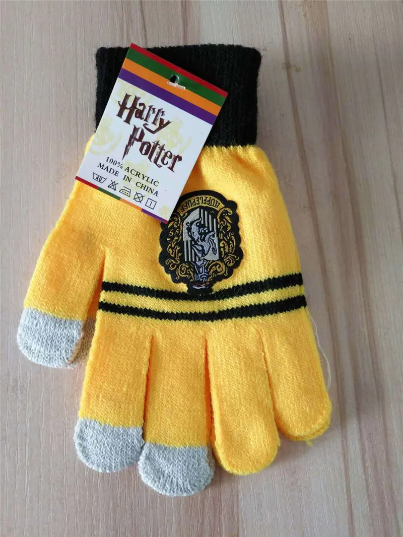 4 вида сенсорных перчаток Гриффиндор/Слизерин/Hufflepuff/Ravenclaw перчатки косплей костюмы Аксессуары рождественские подарки