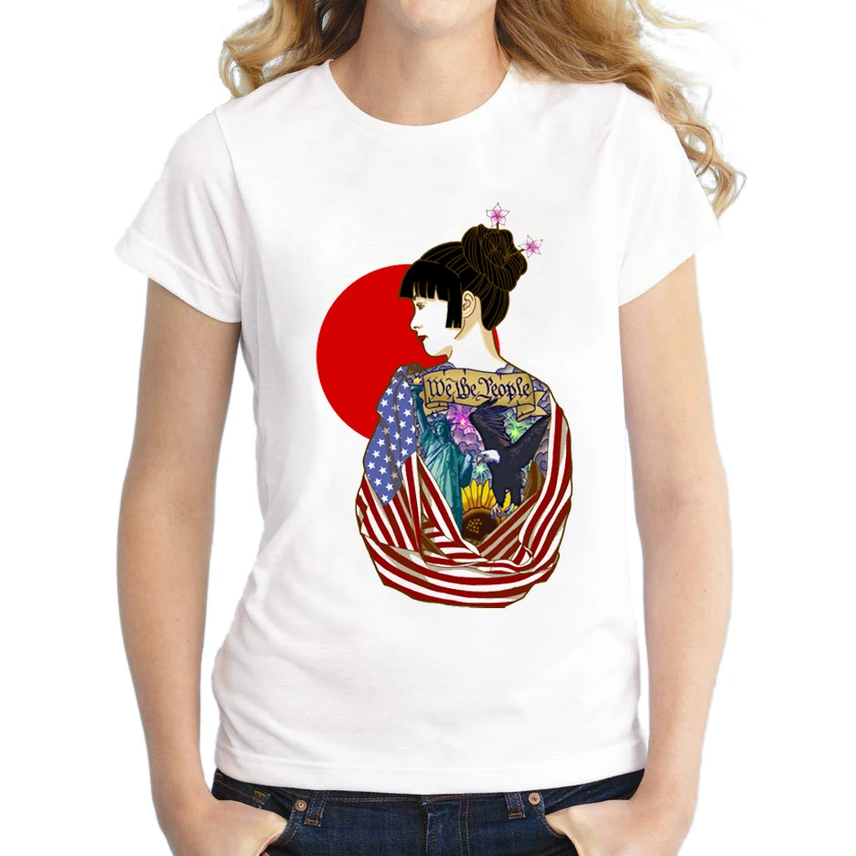 Лидер продаж 2018 года модная женская футболка с принтом в виде иллюстрации Летняя