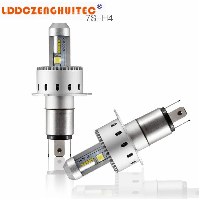 LDDCZENGHUITEC фотоаппаратов моментальной печати 7S светодиодный фары Conversion Kit H4 H1 H3 H7 9003