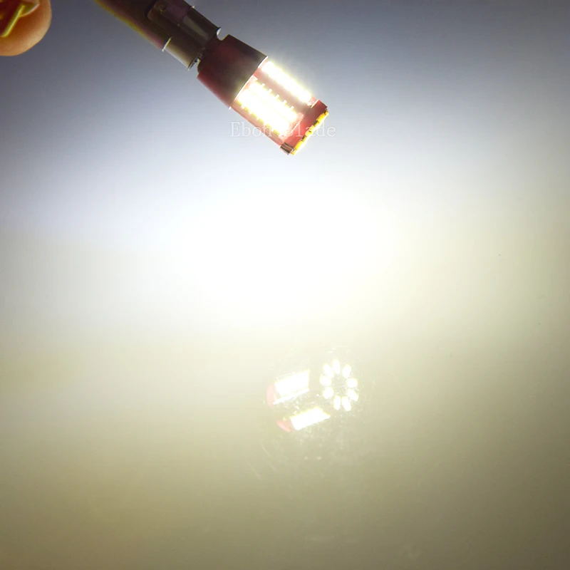 2 x H21W BAY9S светодиодный автомобиль 57SMD Габаритные огни номерного знака чтения хвост Купол Карта, сигнализирующий фонарь лампа Ледяной Синий и красный цвета Янтарный