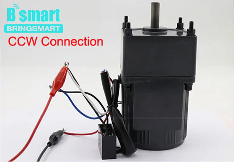 Шестеренчатый двигатель переменного тока Bringsmart 220 В 25 Вт микро двигатели
