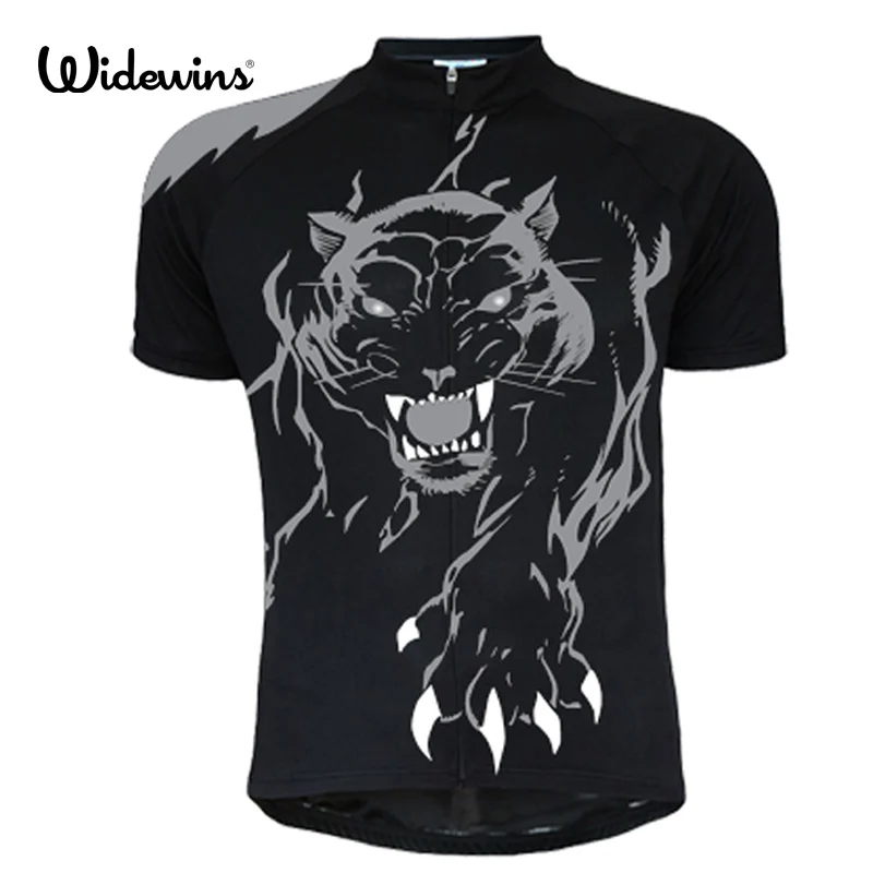 black leopard men short sleeve clothing Cycling Jersey pro team wear racing bicycle road Clothes 7084 | Спорт и развлечения